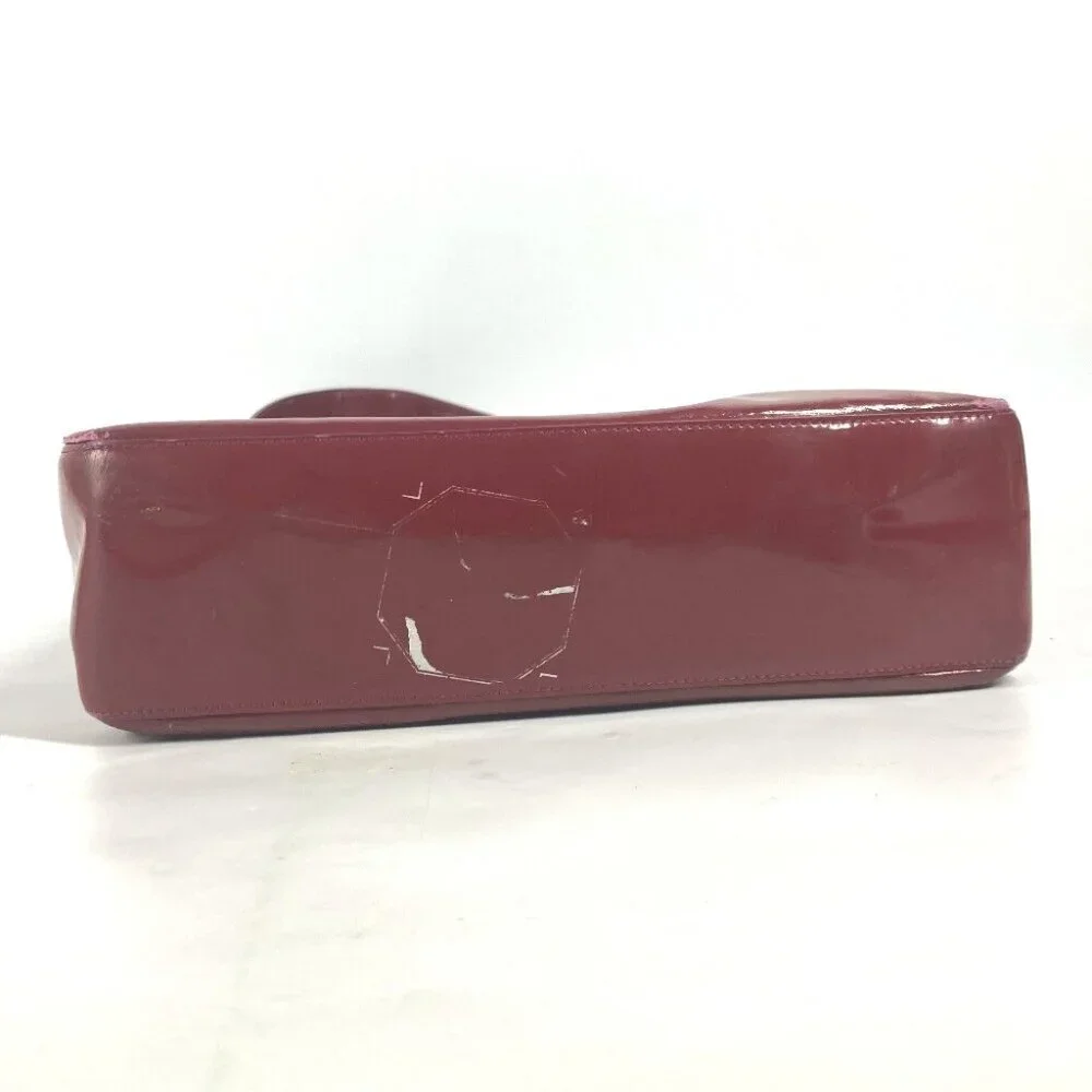 CHANEL Bag CC CC Mark bag Shoulder Bag enamel Red